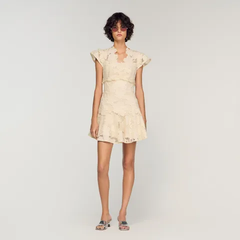 Short guipure dress