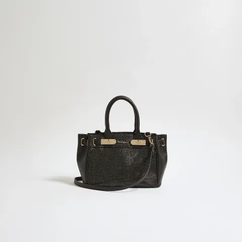 River Island Lock Front Hotfix Tote Bag