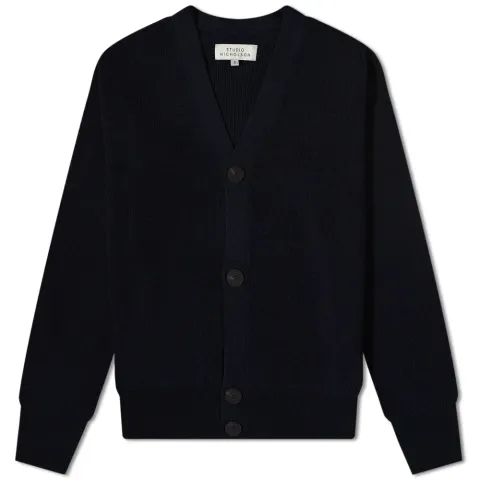 Stern Naval Rib Knit Cardigan