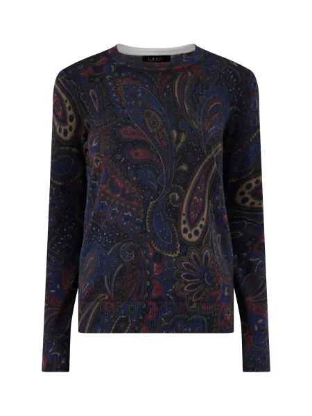Lauren Ralph Lauren Cotton Blend Crew Neck Sweater