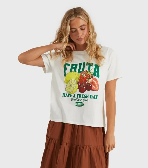 Women's Clothing White Have A Fresh Day T-Shirt