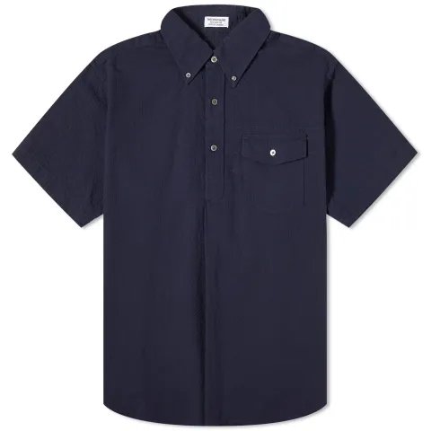 Popover Button Down Short Sleeve Shirt