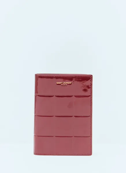Patent Quilted Leather Bi-Fold Wallet