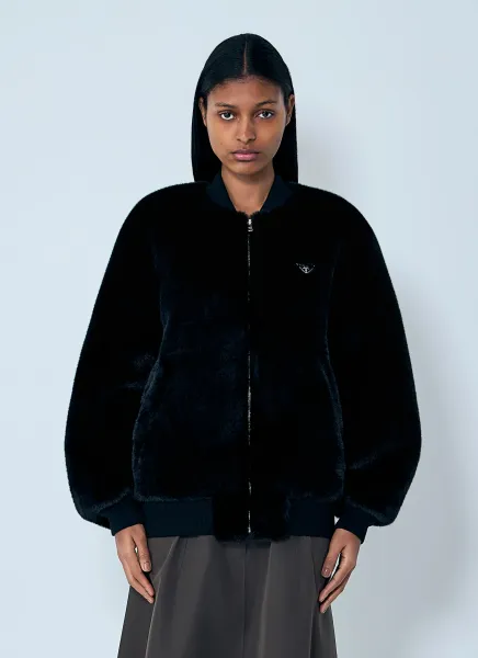 Faux Fur Reversible Bomber Jacket