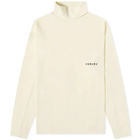 Long Sleeve Emblem Logo Turtleneck T-Shirt