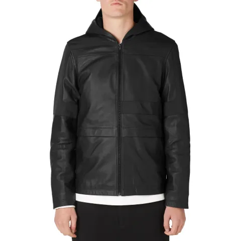 T by Alexander Wang Panel Insert Leather Jacket