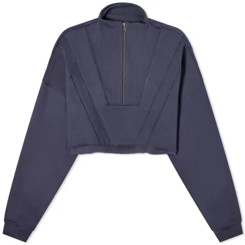 Half Zip Crop Sweat