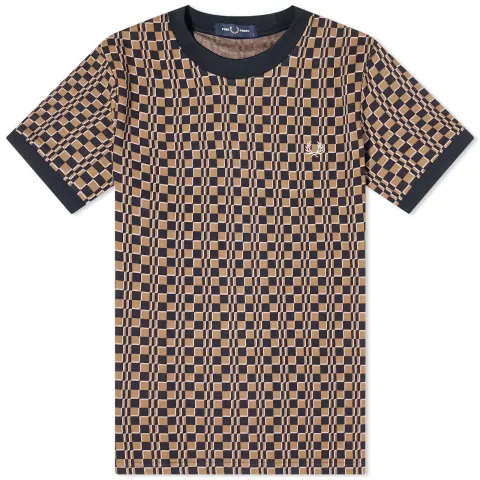 Glitch Chequerboard T-Shirt
