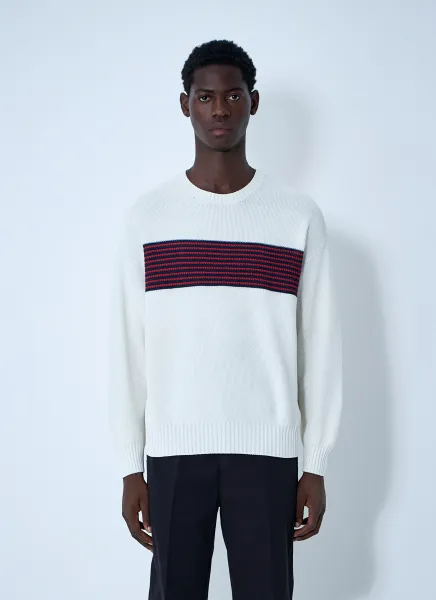 Cotton-And-Silk-Blend Sweater
