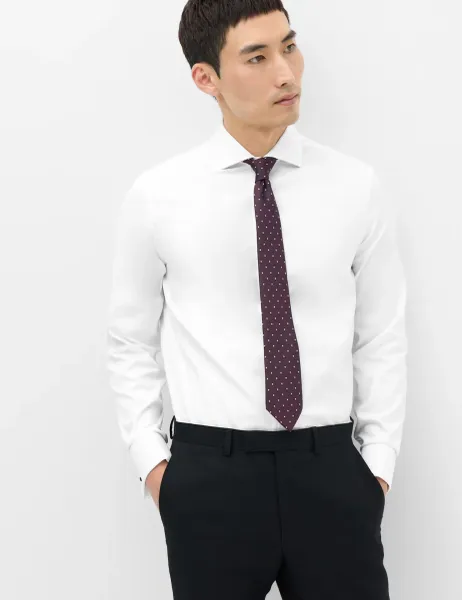 M&S SARTORIAL Extra Slim Fit Luxury Cotton Twill Shirt White