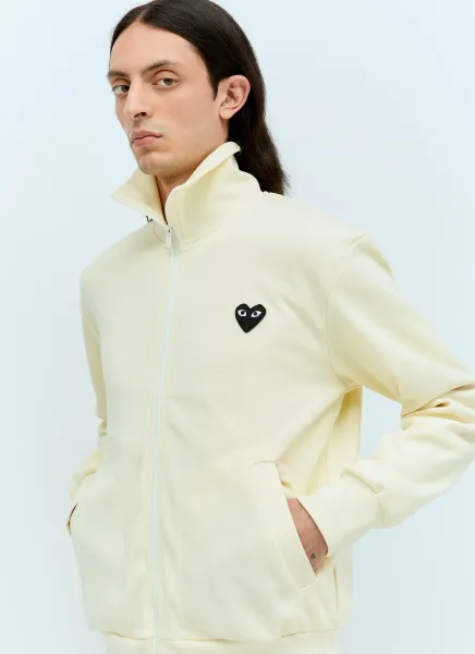 Logo Patch Zip-Up Sweatshirt