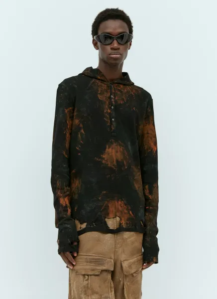 T-Sermi Distressed Long Sleeve Top