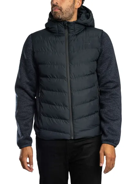 Hooded Storm Knit Hybrid Jacket