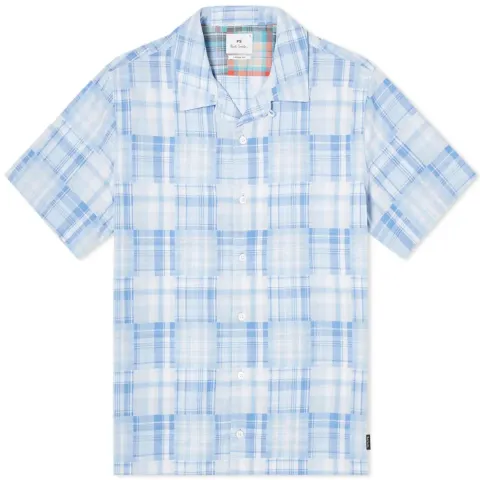 Patchwork Check Vacation Shirt