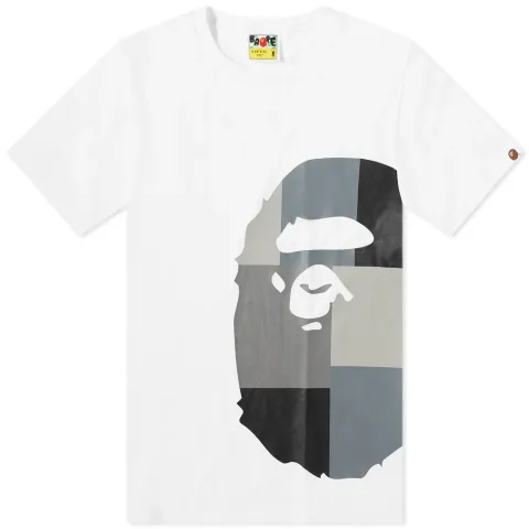 Color Block Side Big Ape Head T-Shirt