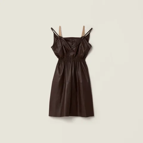 Nappa leather dress