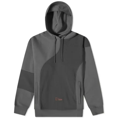 Ribbed Panel Hoodie