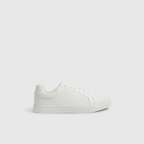 River Island Faux Leather Textured Trainers