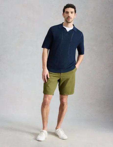White Stuff Pure Cotton Chino Shorts Green
