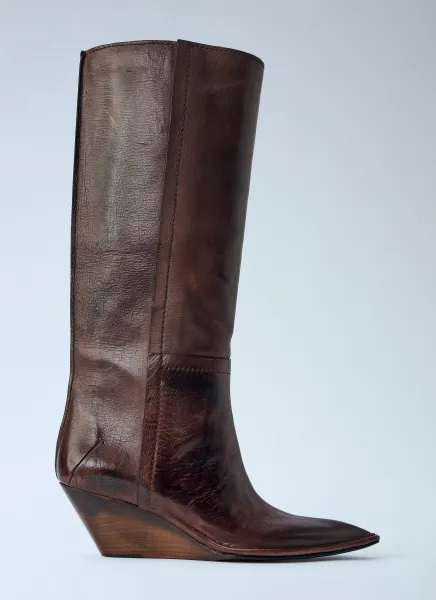 Capasa Milano Camperos Knee-High Leather Boots