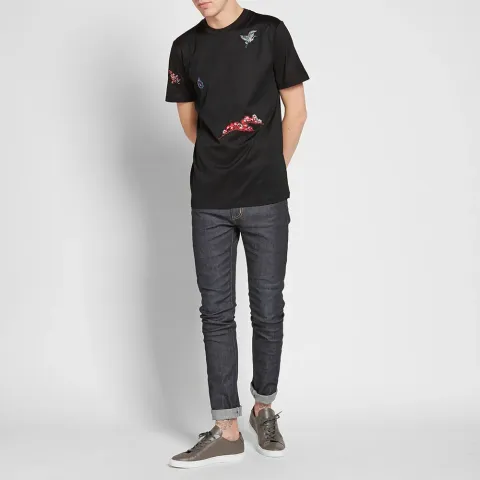 Embroidered Bird Tee