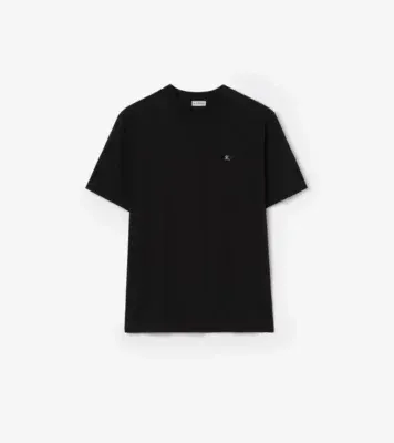 Metal Knight Cotton T-shirt in Black