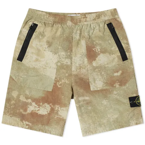 Grid Camo Econyl Shorts