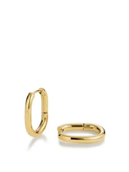 D. Louise Oval Hoop Earrings