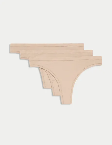 Body by M&S 3pk Flexifit Modal Thongs Rose Quartz