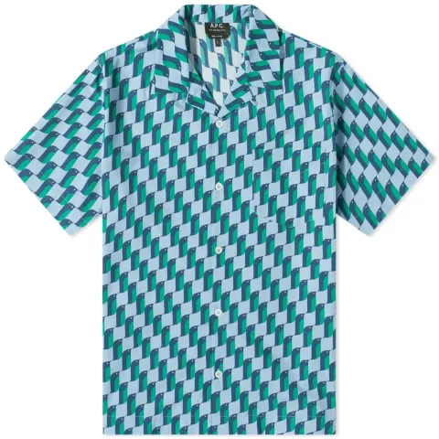 A.P.C. Lloyd Penguin Print Shirt