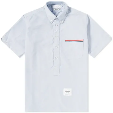 Stripe Pocket Popover Oxford Shirt