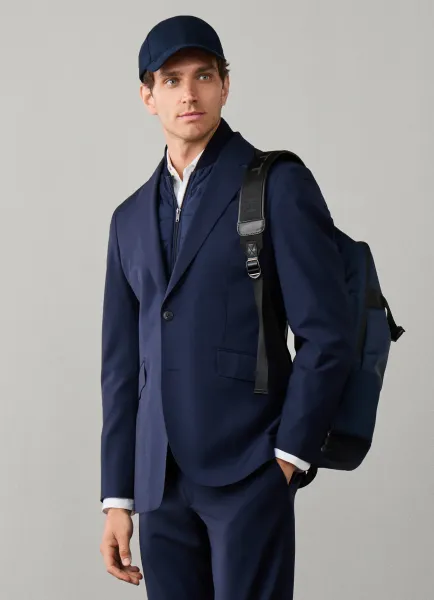 Hackett Relaxed Fit Wool Travel Drawcord Trouser