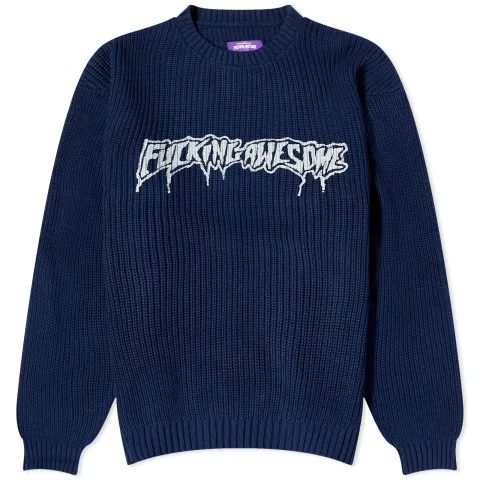 Drip Logo Crew Knit