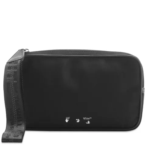 OW Logo Nylon Pouch Bag