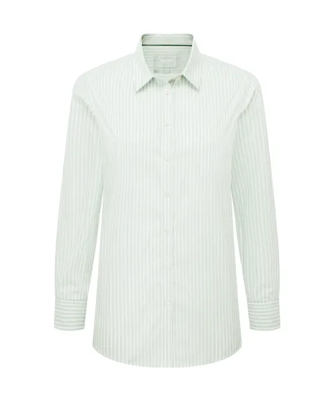 Schöffel Country Women's Holme Striped Shirt - Aqua Sage