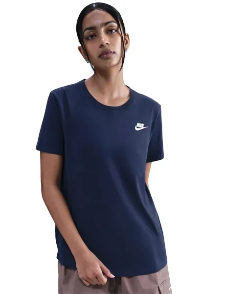 Nike Sportswear Club Cotton Blend T-Shirt Dark Navy