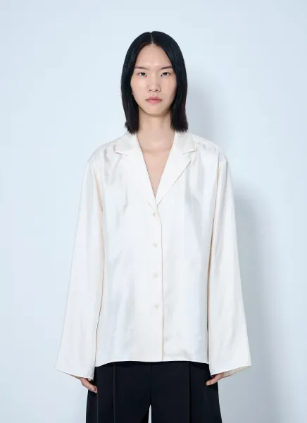 Monogram Silk Pj Shirt
