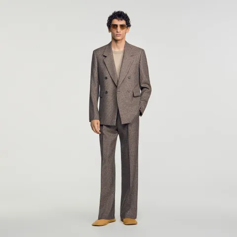 SANDRO Wool suit jacket