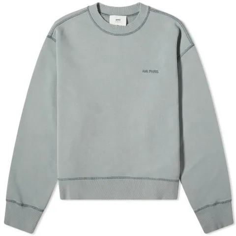 Fade Out Tonal Heart Logo Crew Sweat