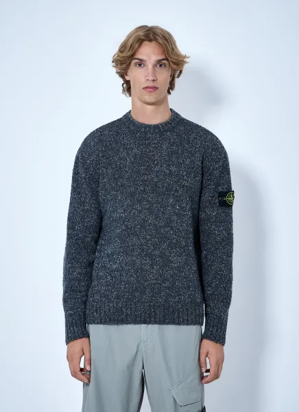 Crewneck Wool-Blend Sweater