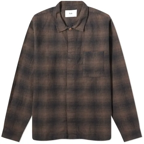 Checked Patch Shirt
