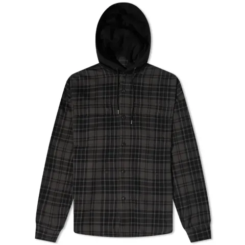 Hooded Flannel Shirt