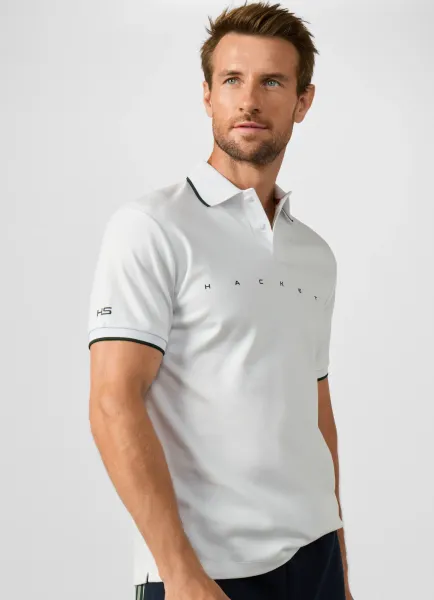 Hackett Classic Fit Short Sleeve Branded Polo