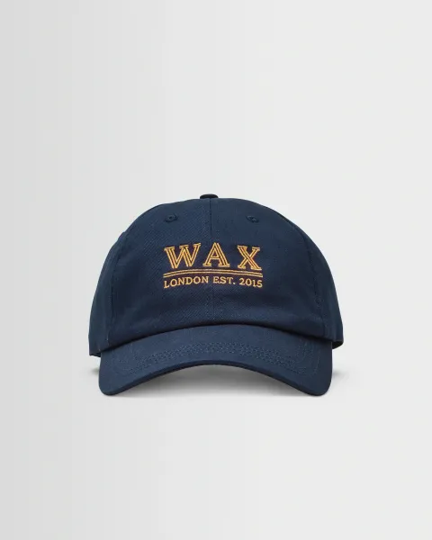Spencer - Navy & Yellow Cotton Sports Cap