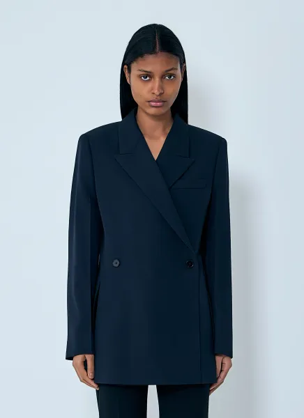Double-Breasted Wool Blazer