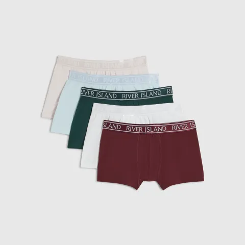 River Island Pastel Colour Pack Of 5 Trunks