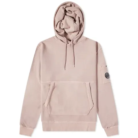 Garment Dyed Arm Lens Popover Hoodie