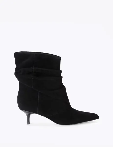 Steve Madden Flux Suede Ankle Boots Black