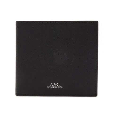 A.P.C. London Embossed Leather Billfold Wallet