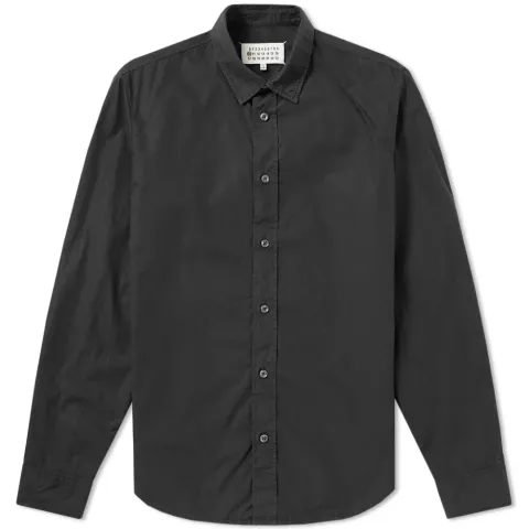 10 Garment Dyed Slim Fit Poplin Shirt